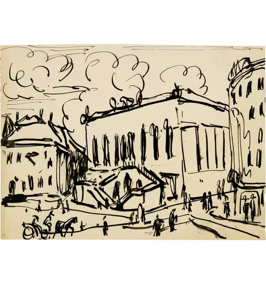 Ernst Ludwig Kirchner — Das Johanneum in Dresden — Galerie Kornfeld