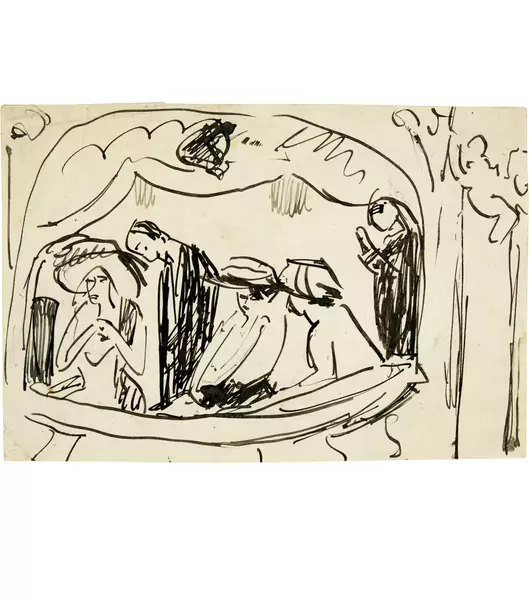 Ernst Ludwig Kirchner — Die Loge — Galerie Kornfeld