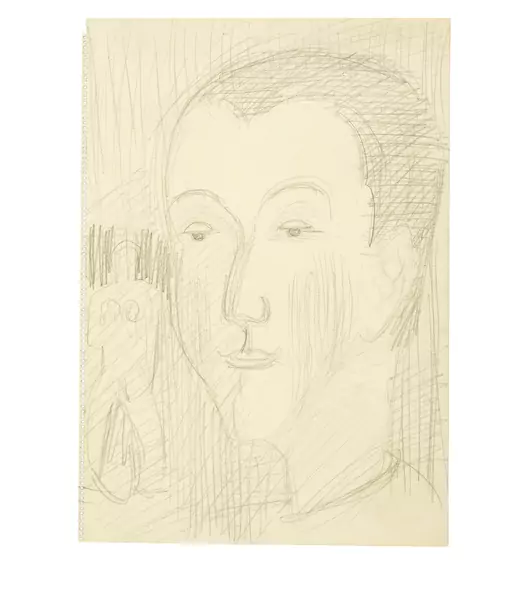 Ernst Ludwig Kirchner — Kopf Erna mit Frauenfigur — Galerie Kornfeld