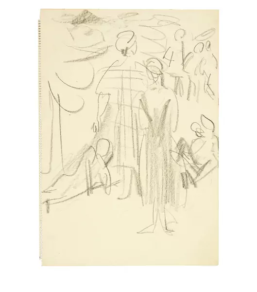 Ernst Ludwig Kirchner — Sonntag auf der Alp — Galerie Kornfeld