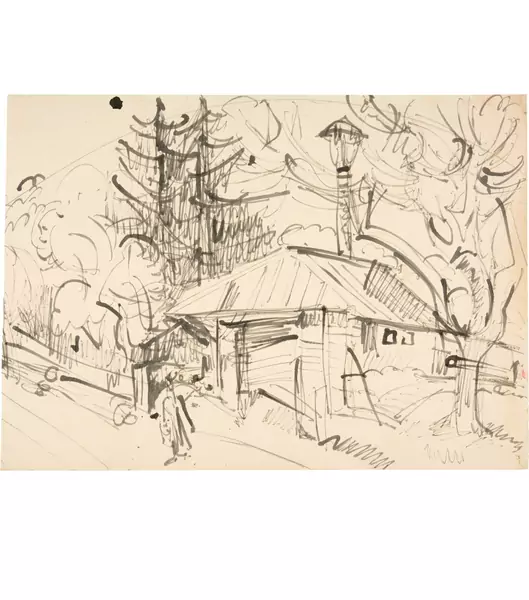 Ernst Ludwig Kirchner — Sägemühle im Taunus — Galerie Kornfeld