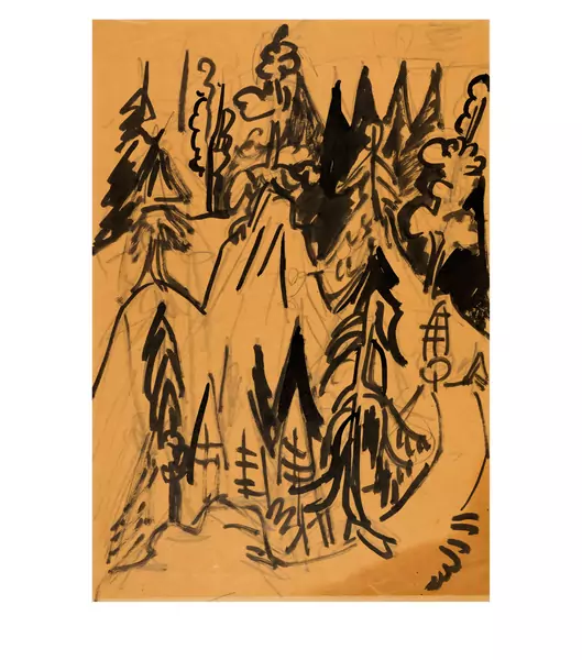 Ernst Ludwig Kirchner — Wettertannen — Galerie Kornfeld