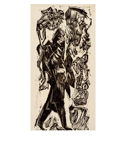 Ernst Ludwig Kirchner — Der aufgeregte Dichter Leonhard Frank — Galerie Kornfeld