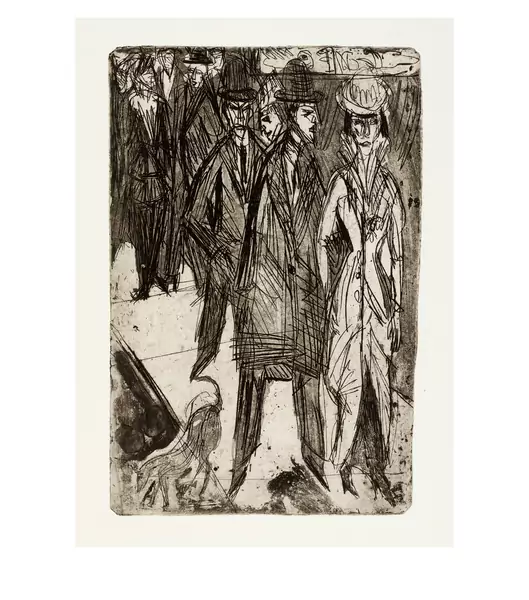 Ernst Ludwig Kirchner — Ansprachen auf der Strasse II — Galerie Kornfeld