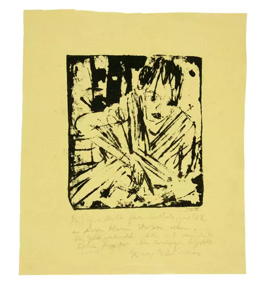 Ernst Ludwig Kirchner — Mädchen am Stickrahmen — Galerie Kornfeld