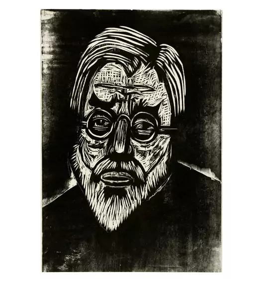 Ernst Ludwig Kirchner — Kopf Jakob Bosshart — Galerie Kornfeld