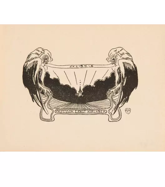 Ernst Ludwig Kirchner — Ex Libris Professor Ernst Kirchner — Galerie Kornfeld