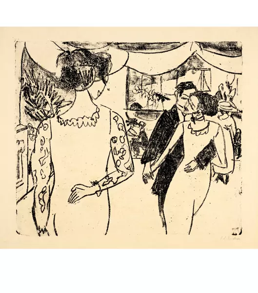 Ernst Ludwig Kirchner — Tanzsaal Weisser Hirsch, Dresden — Galerie Kornfeld