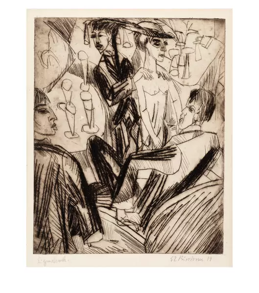 Ernst Ludwig Kirchner — Bartanz — Galerie Kornfeld