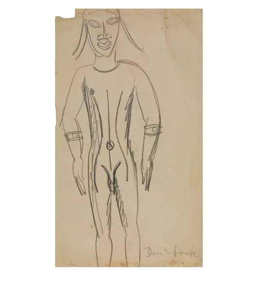Ernst Ludwig Kirchner — Benin-Bronze — Galerie Kornfeld