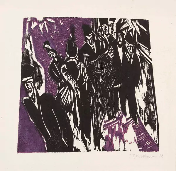 Ernst Ludwig Kirchner — Strassenszene — Galerie Kornfeld