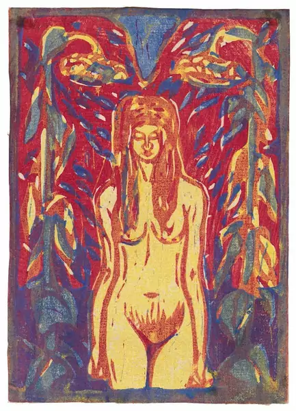 Ernst Ludwig Kirchner — Akt unter Sonnenblumen — Galerie Kornfeld