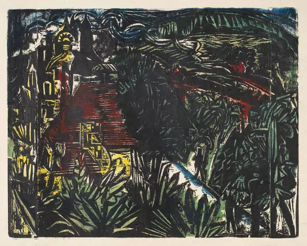 Ernst Ludwig Kirchner — Jenenser Landschaft — Galerie Kornfeld