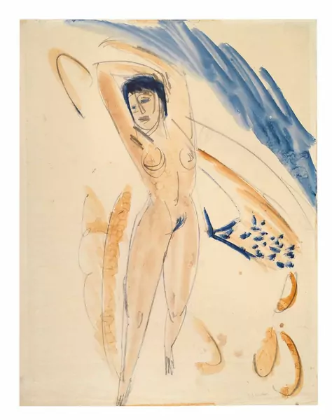 Ernst Ludwig Kirchner — Sich reckender Akt — Galerie Kornfeld