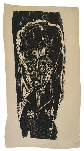 Ernst Ludwig Kirchner — Dunkles Mädchen — Galerie Kornfeld