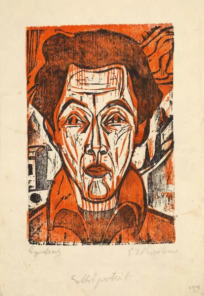 Ernst Ludwig Kirchner — Selbstportrait — Galerie Kornfeld