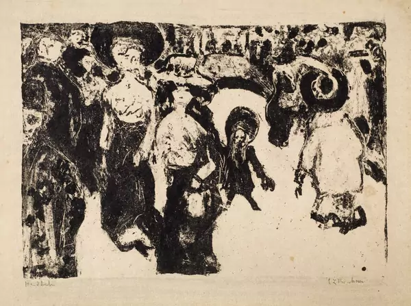 Ernst Ludwig Kirchner — Strassenleben in Dresden — Galerie Kornfeld