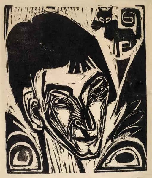 Ernst Ludwig Kirchner — Portrait Otto Mueller — Galerie Kornfeld