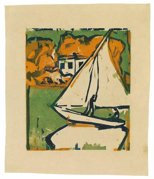 Ernst Ludwig Kirchner — Segelboot — Galerie Kornfeld