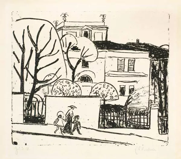 Ernst Ludwig Kirchner — Villa im Garten — Galerie Kornfeld