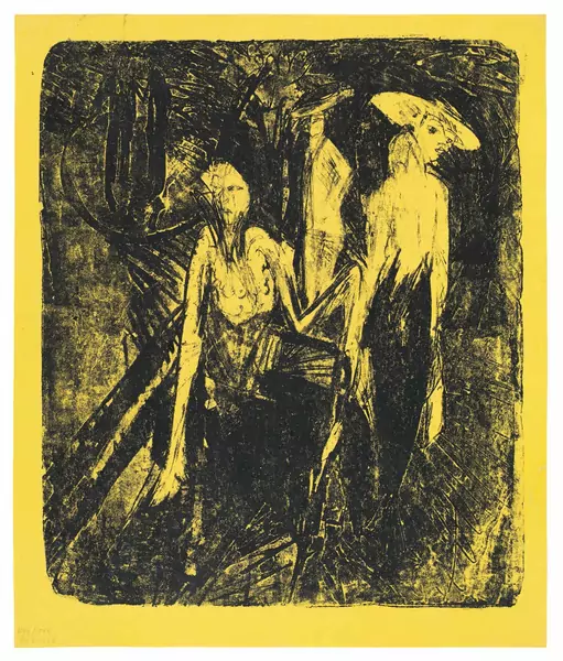 Ernst Ludwig Kirchner — Kokotten am Kurfürstendamm — Galerie Kornfeld