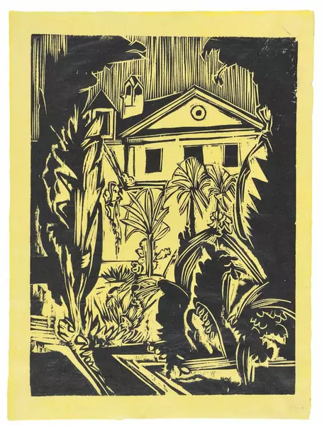 Ernst Ludwig Kirchner — Botanischer Garten, Jena — Galerie Kornfeld