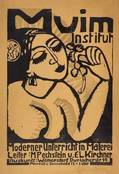 Ernst Ludwig Kirchner — MUIM-Institut – Berlin 1911–1912 – Plakat — Galerie Kornfeld