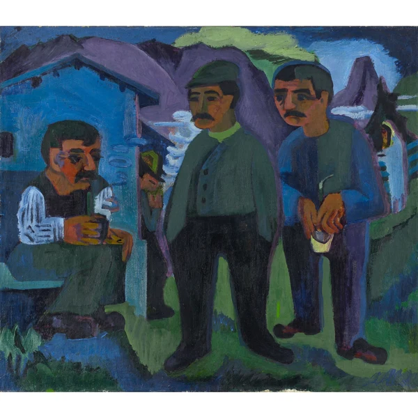 Ernst Ludwig Kirchner — DREI BAUERN THREE FARMERS