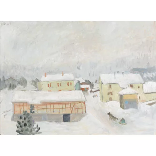 Ernst Morgenthaler — Winterliche Dorfszenerie.