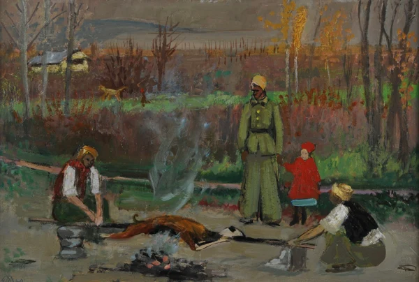 Ernst Morgenthaler — Spahi in Estavayer, 1940