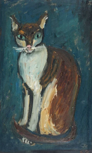 Ernst Morgenthaler — Sitzende Katze
