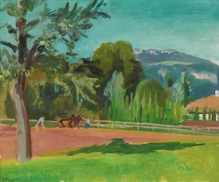 ERNST MORGENTHALER — Zürichlandschaft. 1944. — Koller Auktionen