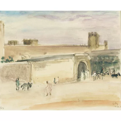 Ernst Morgenthaler — "Fes, Eingang in die Medina".