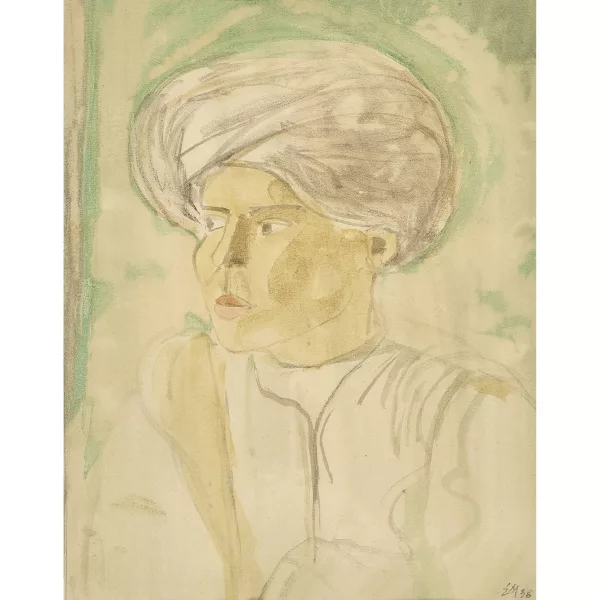 Ernst Morgenthaler — Bildnis eines Mannes mit Turban.