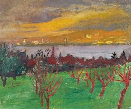 ERNST MORGENTHALER — Kleine Nachtlandschaft. 1923. — Koller Auktionen