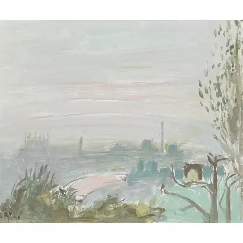 Blick auf eine weite Landschaft