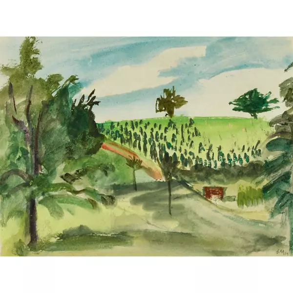 Hügelige Landschaft
