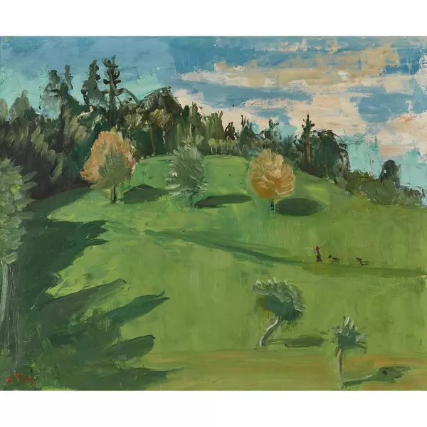 Wiesenlandschaft am Waldrand