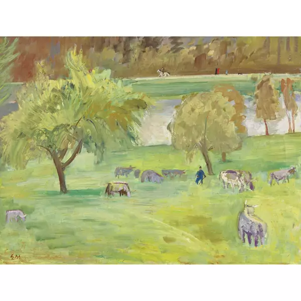 "Kühe an der Limmat"