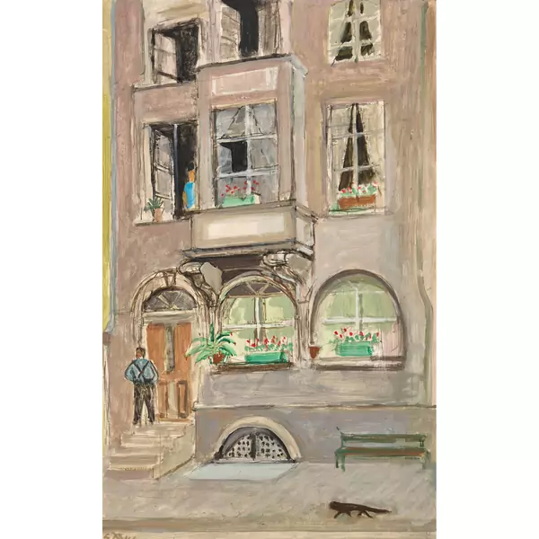 Hausfassade in Lenzburg mit Erker