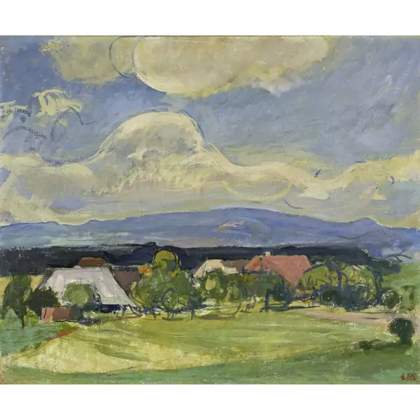 Ernst Morgenthaler — Landschaft bei Hellsau — Galerie Kornfeld