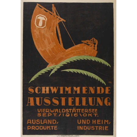 "Schwimmende Ausstellung Vierwaldstättersee 1916"