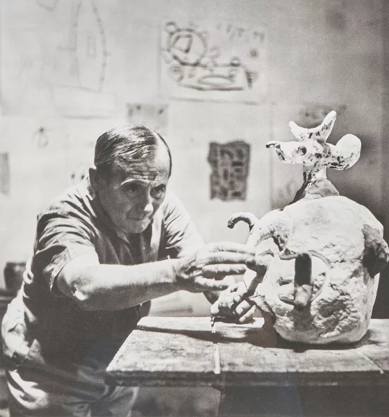 Ernst Scheidegger — Miro im Atelier