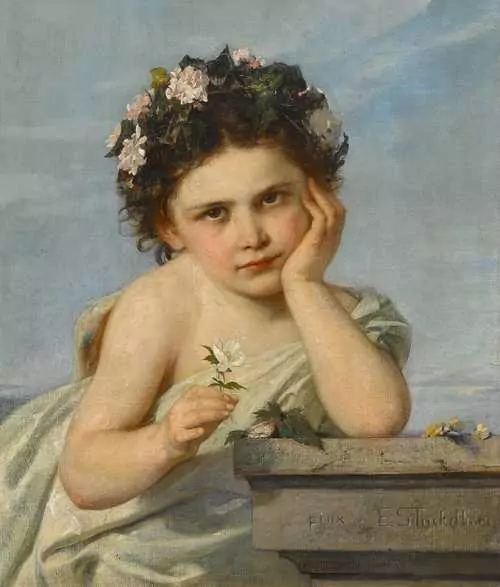 ERNST STÜCKELBERG — Blumenmädchen. — Koller Auktionen