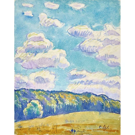 Waldsaum unter Wolkenhimmel