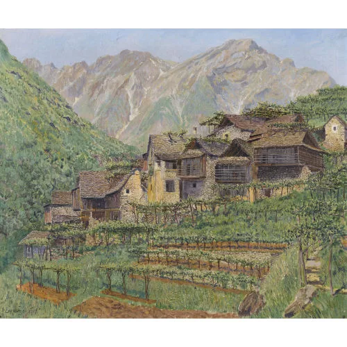 Ernst Zuppinger — Tessiner Dorfpartie.