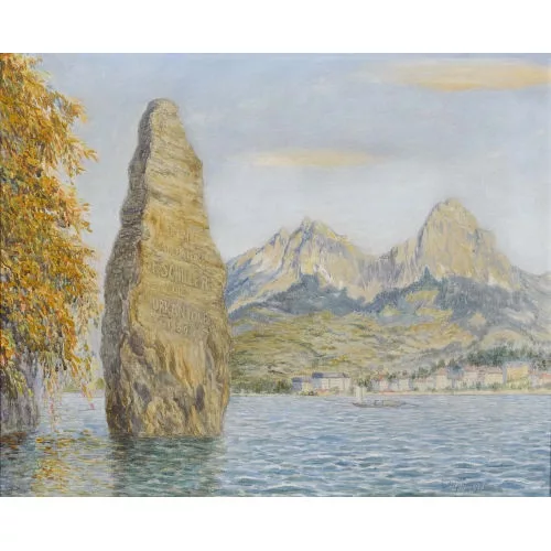 Ernst Zuppinger — Der Schillerstein am Vierwaldstättersee.