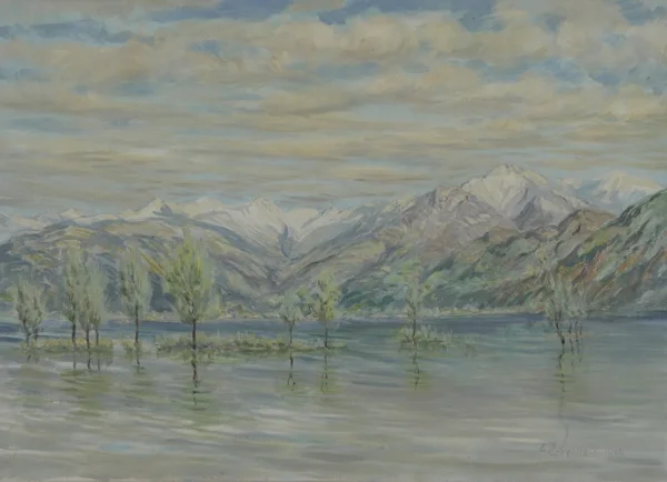 Ernst Zuppinger — See mit Bergen, 1945