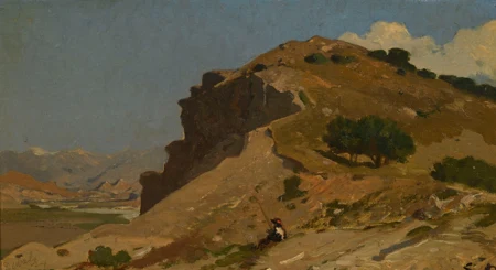 Paysage de roches animé