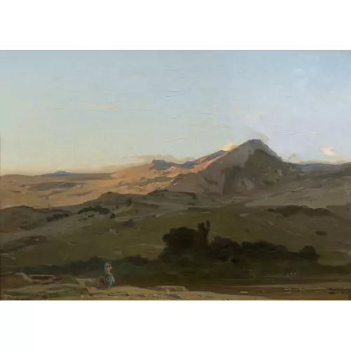 Libanesische Landschaft mit dem Hermon